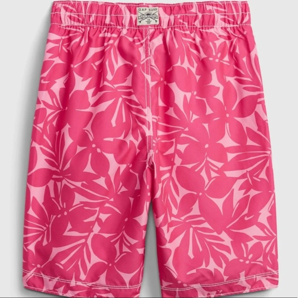 NWT Gap Kids 100% Recycled Palm Tree‎ Board Shorts